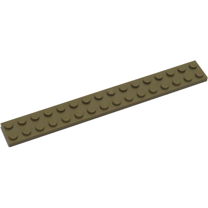 LEGO 2 x flache Platte Bauplatte 4282 beige 2x16