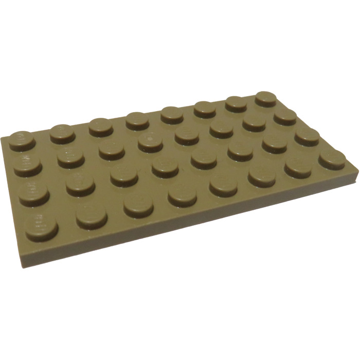 1990 Lego PLATE 4x8 NEW Brown 2 Piece 