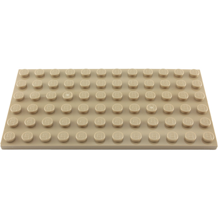LEGO 4 X PIASTRA DI BASE BEIGE TAN Plate 6x10 3033 4624185 