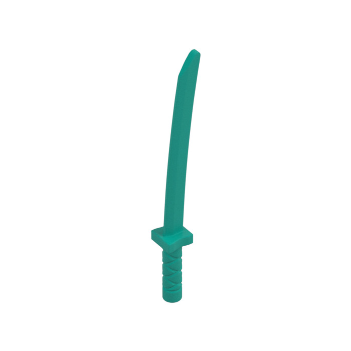 LEGO Dark Turquoise Katana with Octagonal Guard (30173 / 88420