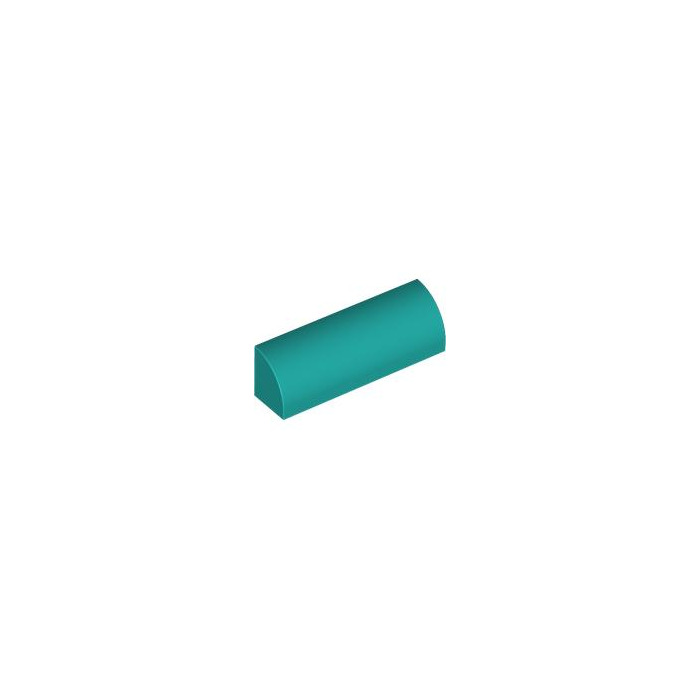 LEGO Dark Turquoise Slope 1 x 4 x 1 Curved