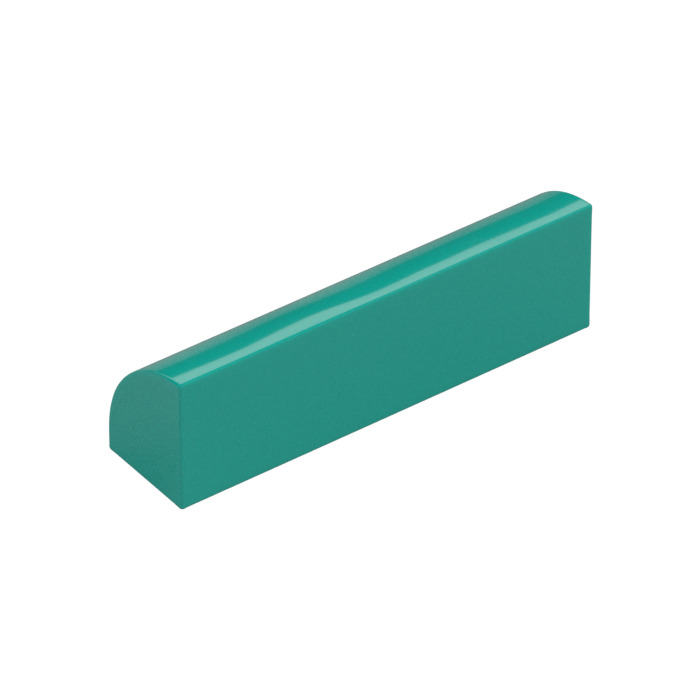 LEGO Dark Turquoise Slope 1 x 4 x 1 Curved