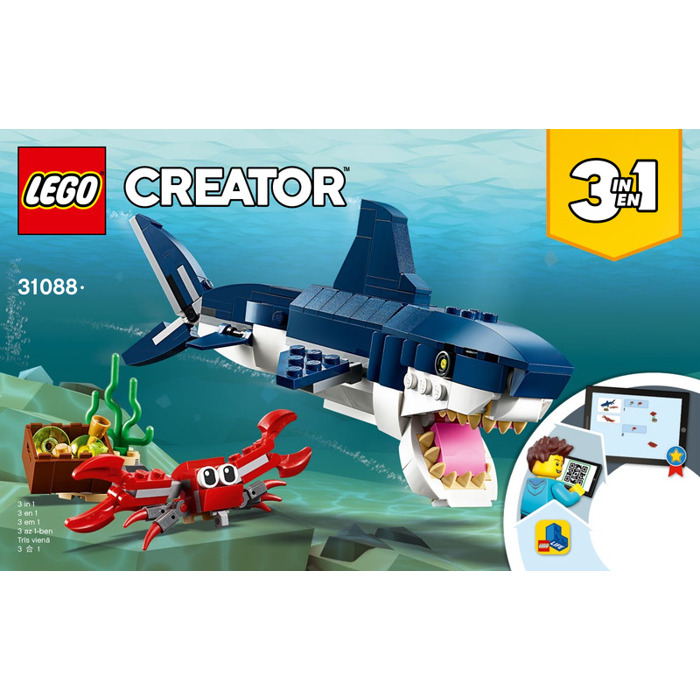 LEGO Deep Sea Creatures Set 31088 Instructions Set | Brick Owl - LEGO ...