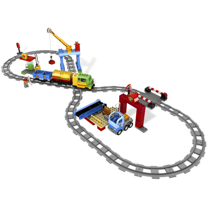 LEGO Duplo Train Wagon 4 x 8 with Moveable Hook (64666 / 76349
