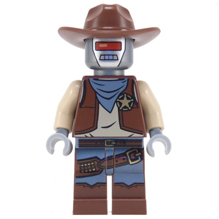 THE LEGO MOVIE DEPUTRON Sheriff Deputy mini fig w/ gun New Minifigure 70800 