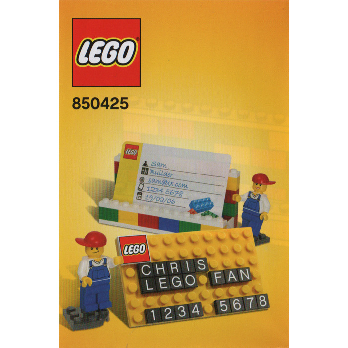 LEGO Desk Business Card Holder (850425) Instructions | Brick Owl - LEGO ...