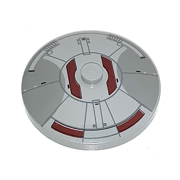 LEGO Dish 4 x 4 with Mini Sith Infiltrator Pattern (Solid Stud) (3960 ...