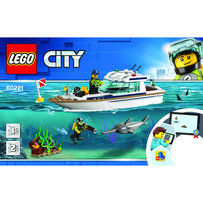 lego diving yacht instructions