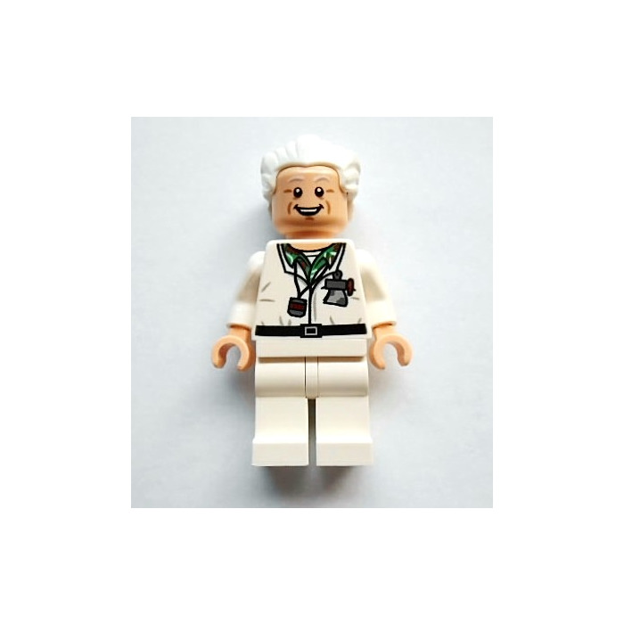 ☀️NEW Lego Minifig Dr Emmett ‘Doc’ Brown WHITE MINIFIG HAIR Statue Male Grandpa 