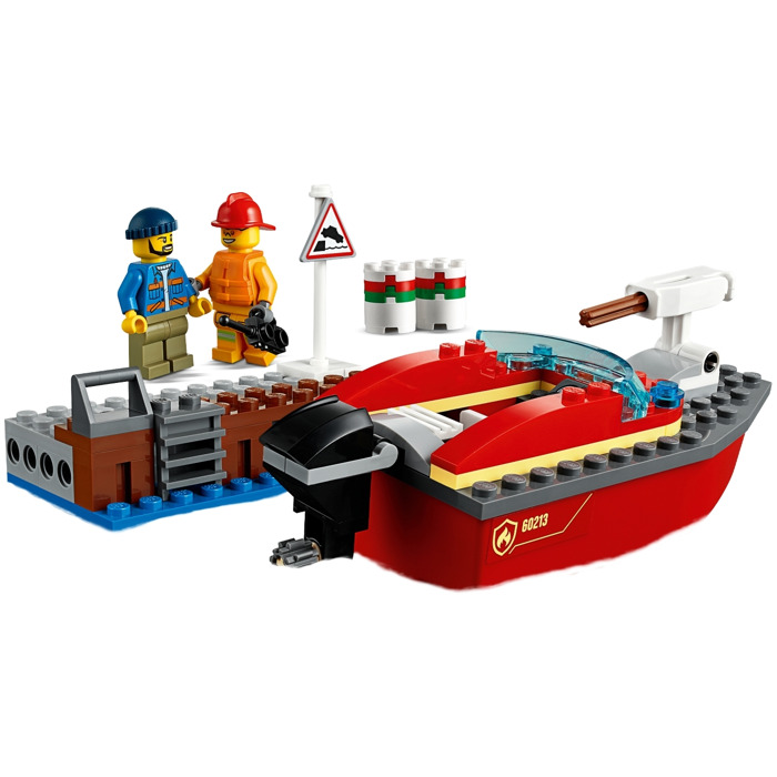 for sale online 60213 LEGO City Dock Side Fire Set 