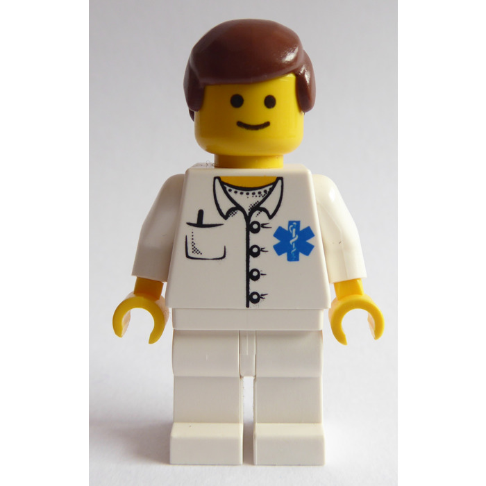 Lego New White Minifigure Torso Female Lab Coat Hospital Nurse Doctor Healthcare 