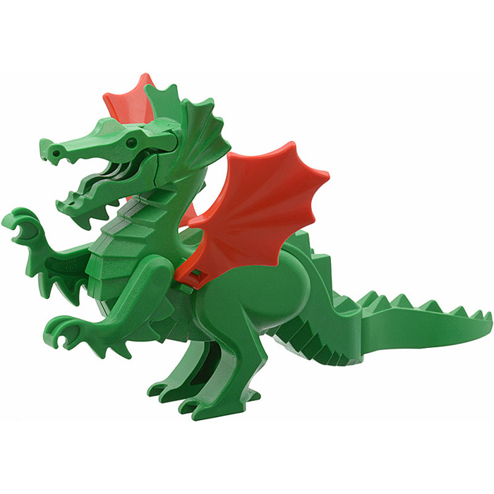 LEGO Dragon Complete Assembly with Red Wings | Brick Owl - LEGO Marketplace