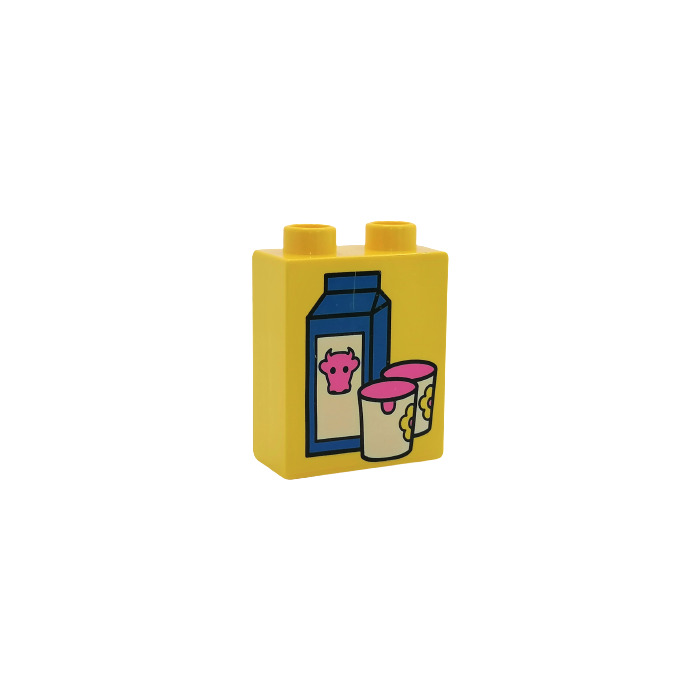 LEGO Duplo Brick 1 x 2 x 2 with Milk Carton and 2 without Bottom Tube ( 4066) | Brick Owl - LEGO Marketplace