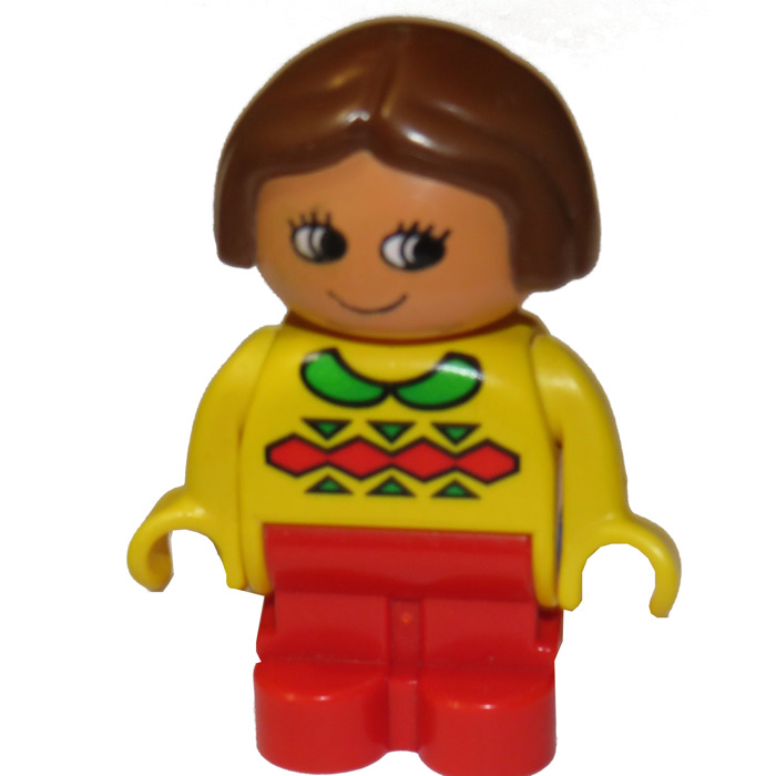 LEGO Duplo Girl with Yellow Top Duplo Figure | Brick Owl - LEGO Marketplace