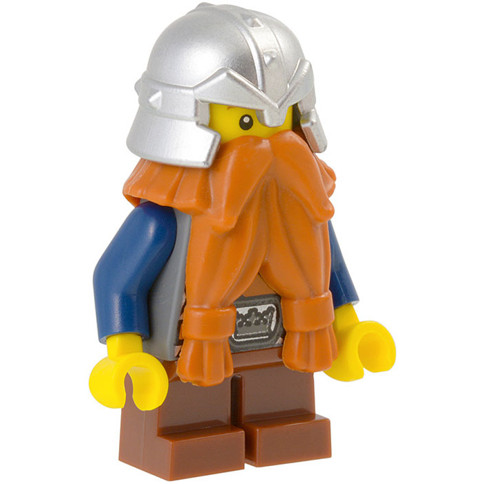 2x LEGO® Zwergen-/Ritter-Helm mit Nieten 60748 NEU Hellgrau 