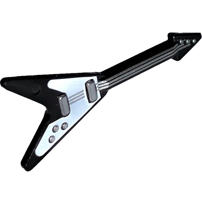 LEGO Electric Guitar - Estrella de Roca Flying-V Style (95100) | Brick ...