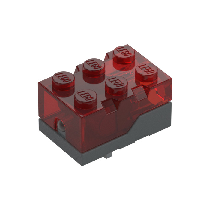 LEGO Electric Light Brick 2 x 3 x 1.3 Red (38564 / 54869