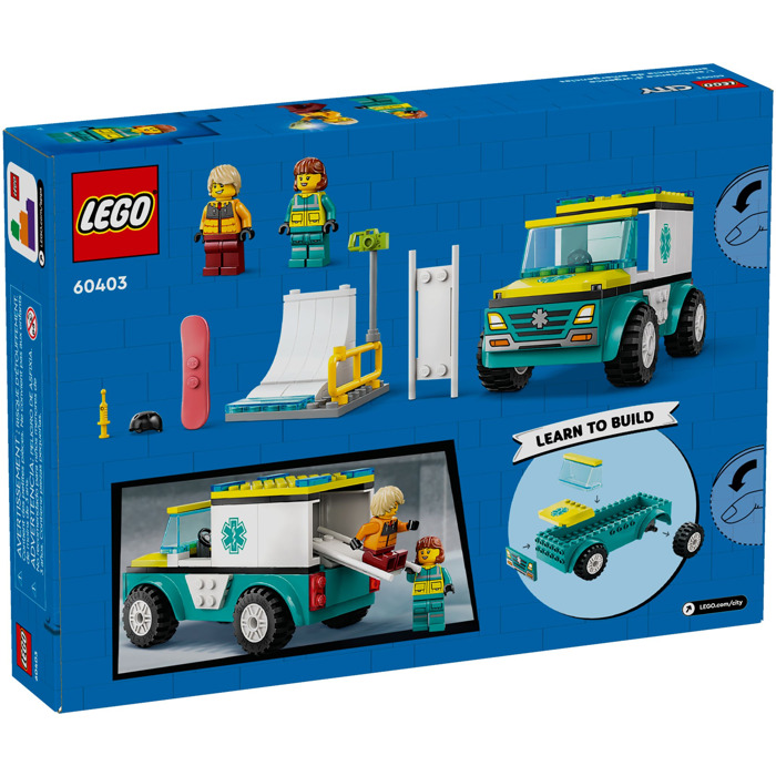 LEGO Emergency Ambulance 60403 Packaging | Brick Owl - LEGO Mercado