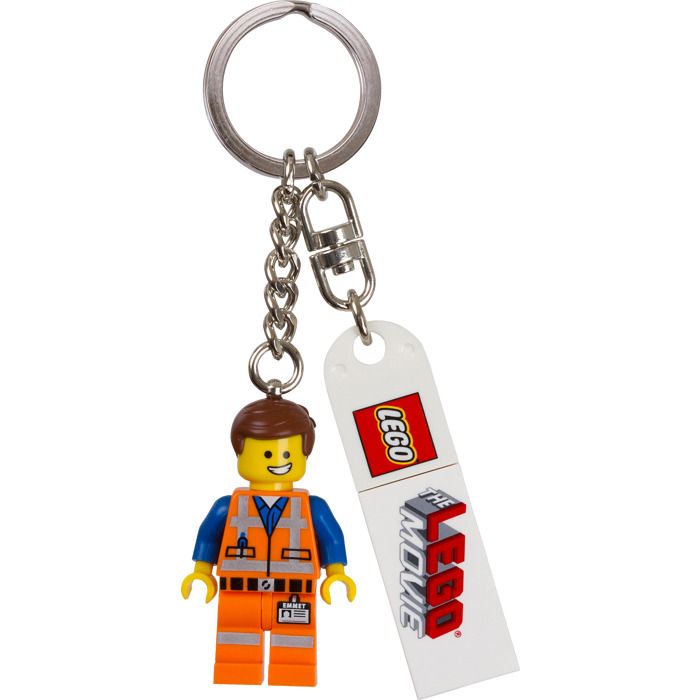 LEGO 850894 EMMET from The LEGO Movie Keychain Key Chain Minifigure NEW Genuine 