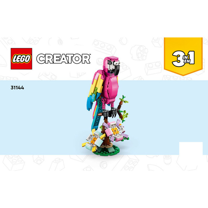 LEGO Creator 3-en-1 The Parrot Exotic Pink 31144