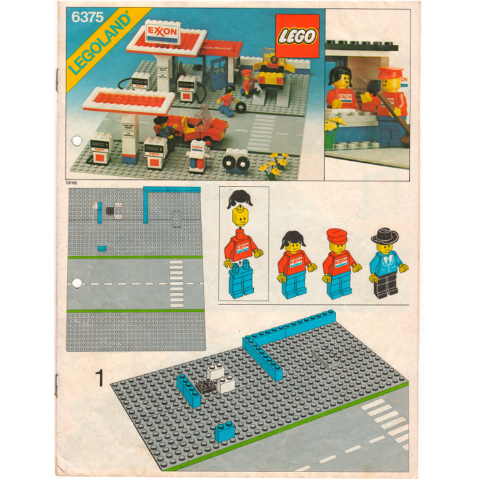 farmaceut har taget fejl Soldat LEGO Exxon Gas Station Set 6375-2 Instructions | Brick Owl - LEGO  Marketplace