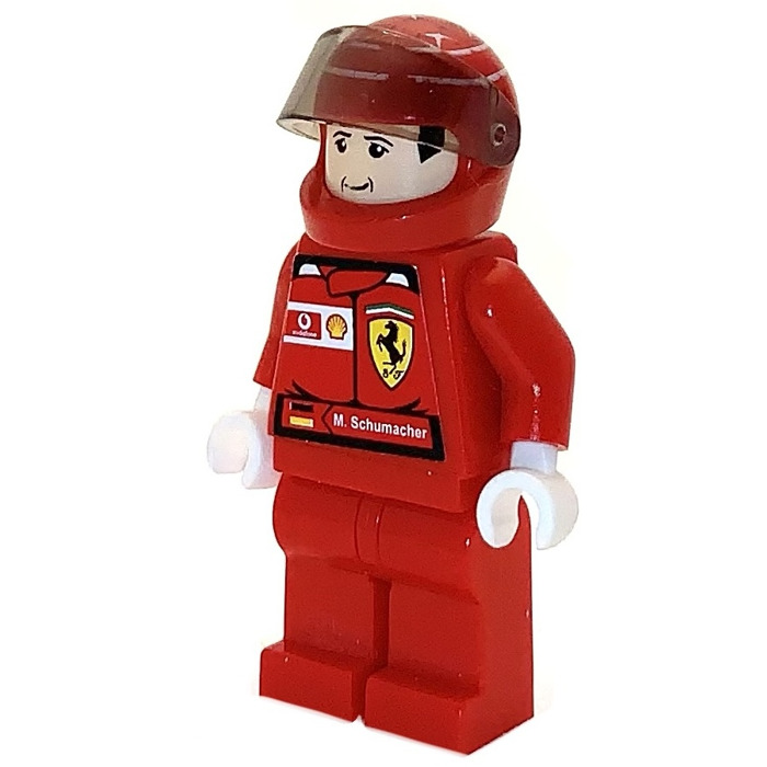 LEGO F1 Ferrari M. Schumacher avec Casque et Torse Stickers