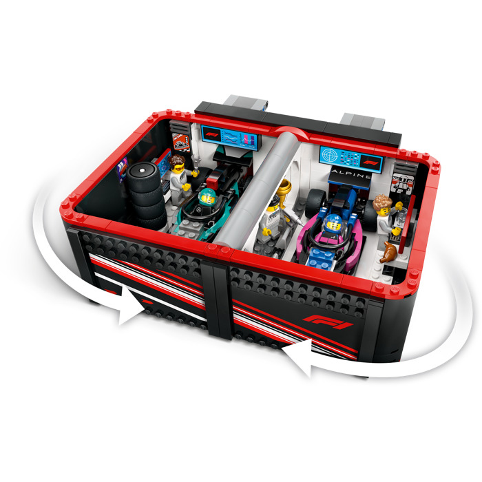 LEGO F1 Garage & Mercedes-AMG & Alpine Cars Set 60444 | Brick Owl ...
