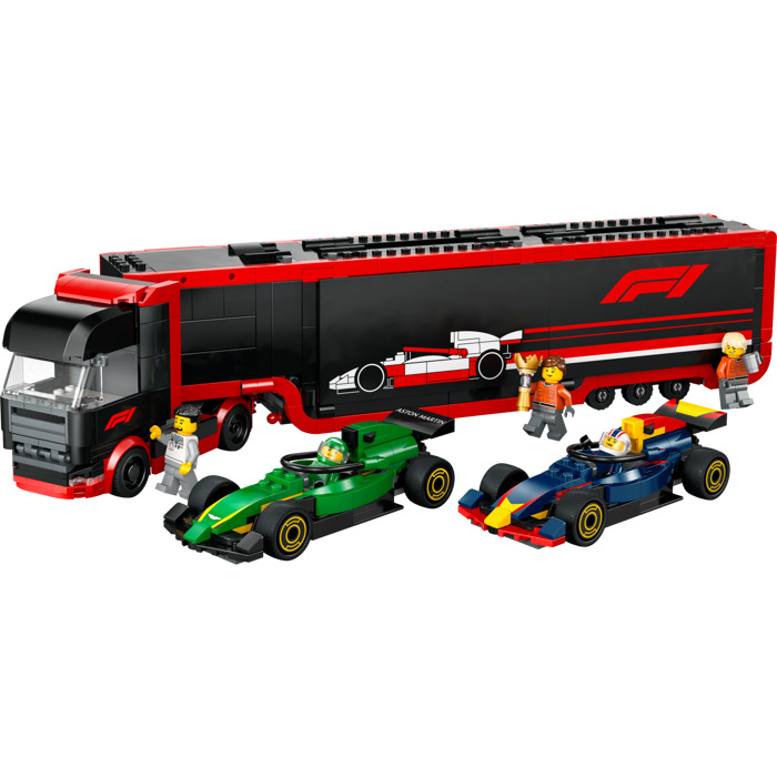 レゴ F1 Truck with RB20 & AMR24 F1 Cars 60445 | Brick Owl