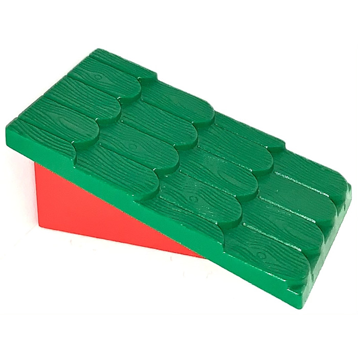 Lego 787 x 4 Fabuland Tuile Green vert Roof Slope red rouge 3679 3660 1516 F19 