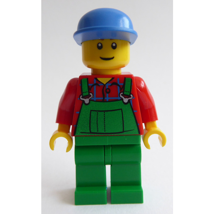 New LEGO City Creator Female Farmer Minifigure Green Overalls Short Legs 