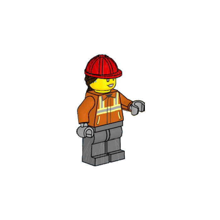 LEGO Female Construction Worker Minifigure | Brick Owl - LEGO Marketplace