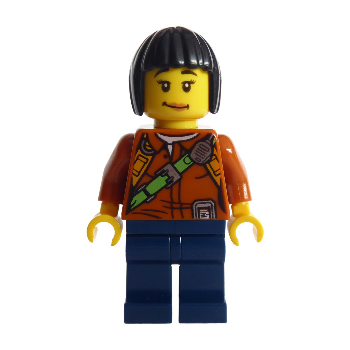 LEGO Female Explorer with Black Hair Minifigure Comes In | Brick Owl ...