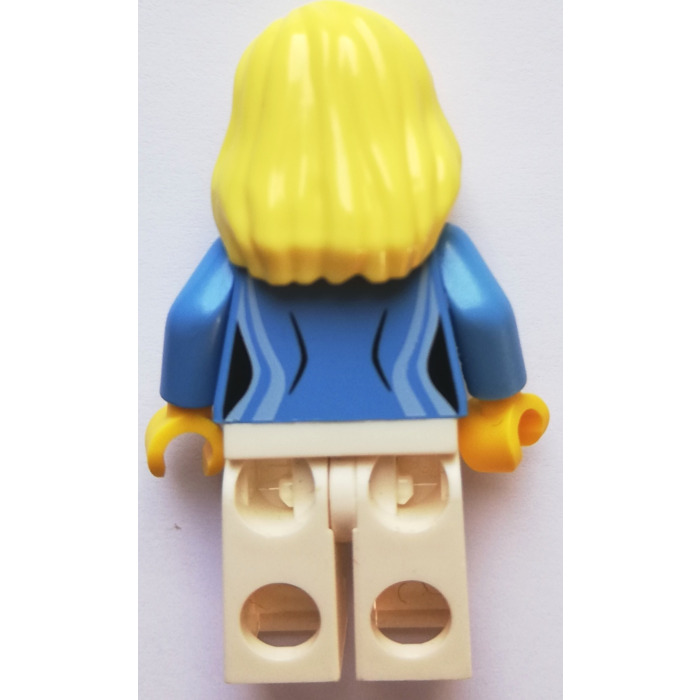 Nouveau LEGO-Figurine-cheveux Femme-Short Tousled avec côté partie Noir x1-60266 