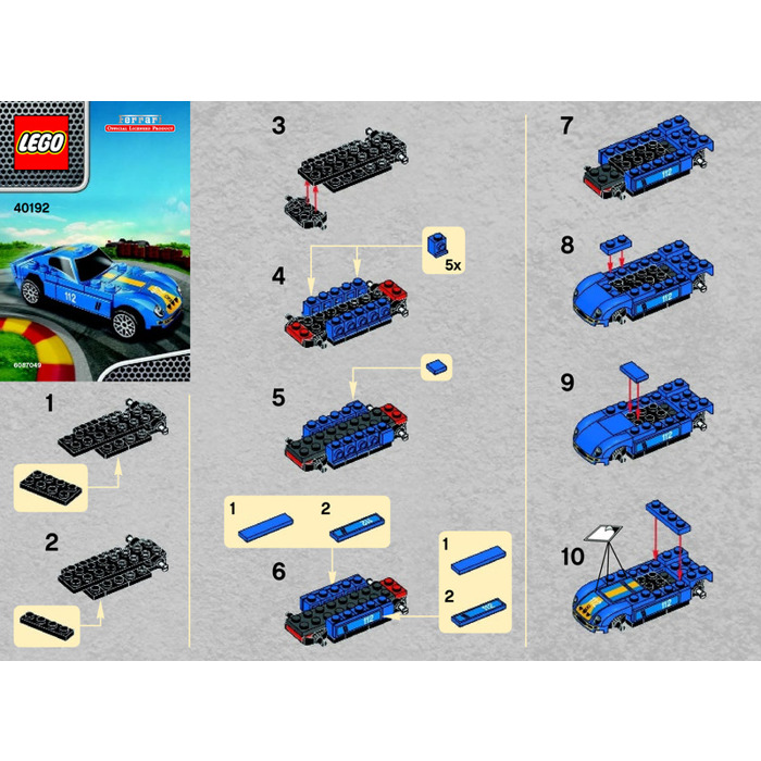LEGO Ferrari 250 GTO Shell V-Power Set 40192 Instructions | Brick Owl - LEGO Marketplace