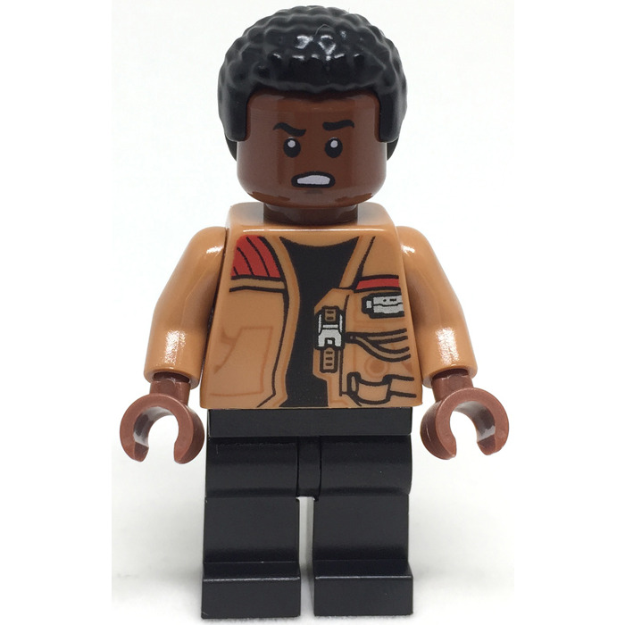 NEW LEGO Figure Hair Male Star Wars Lando Finn Black Coiled Texture