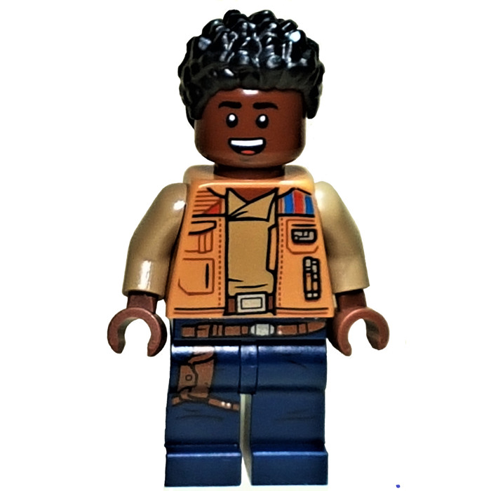 LEGO New Disney Star Wars Finn Minifigure Worn Jacket and Weapon 