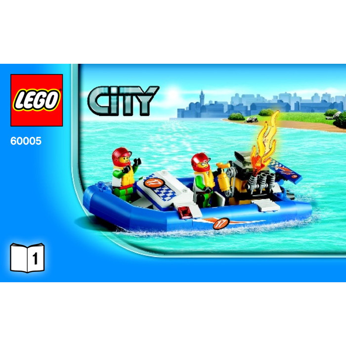 LEGO Fire Boat Set 60005 Instructions Set | Brick Owl - LEGO Marketplace