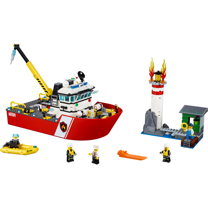 LEGO Fire Boat Set 60109 | Brick Owl - LEGO Marketplace