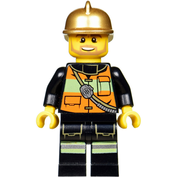 LEGO Fire Chief with Gold Helmet Minifigure | Brick Owl - LEGO Marketplace