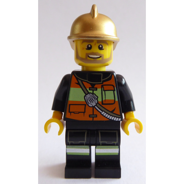 LEGO Fire Chief with Gold Helmet Minifigure | Brick Owl - LEGO Marketplace