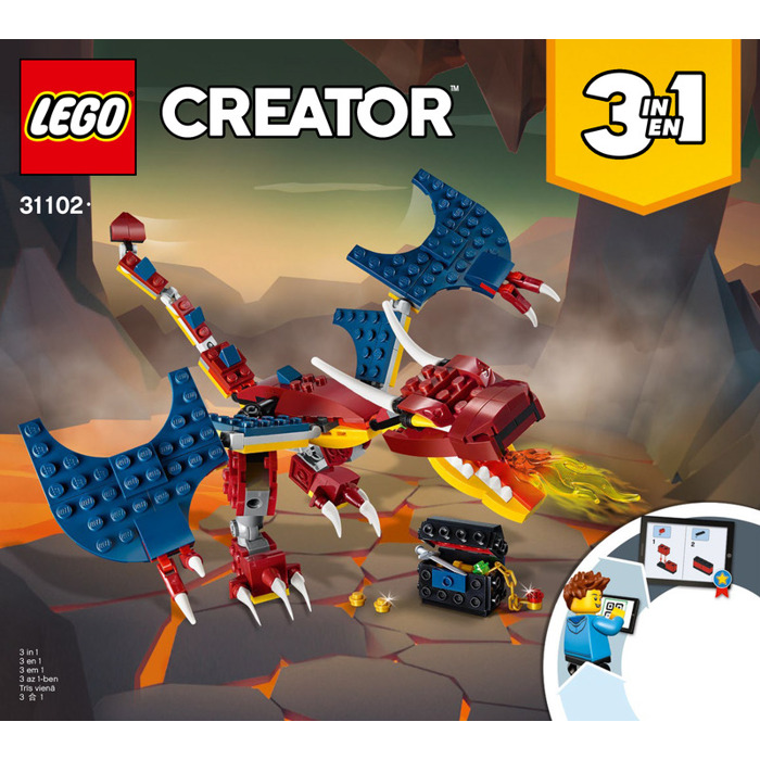 LEGO Fire Dragon Set Instructions | Owl - LEGO Marketplace