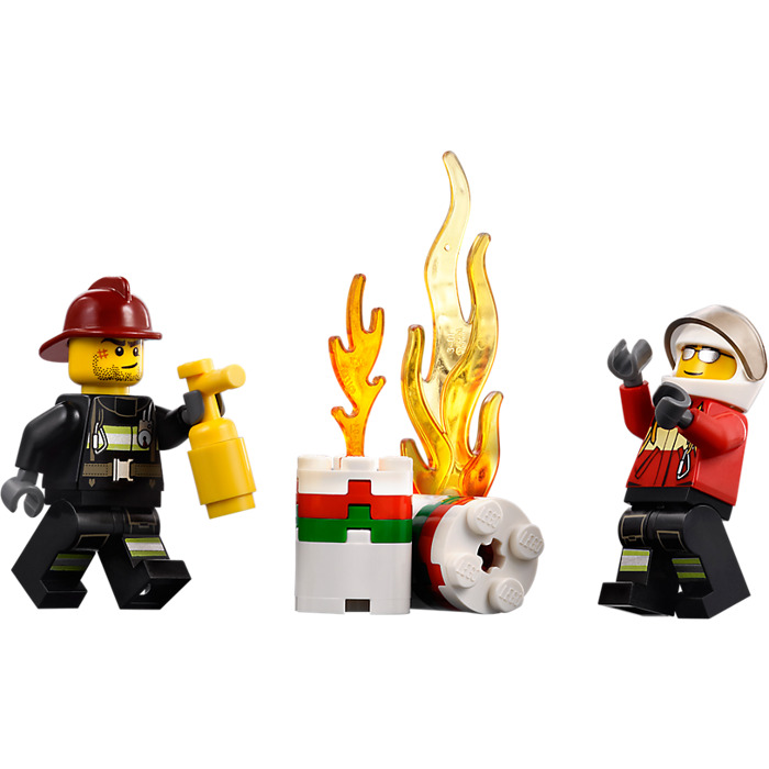 2x Lego Fire Flame Blaze for Fire Setting In Lime Green  Lego 