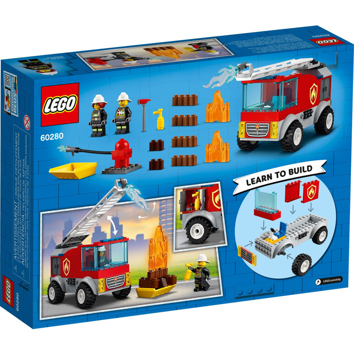 LEGO Fire Ladder Truck Set 60280 Packaging Set | Brick Owl - LEGO ...