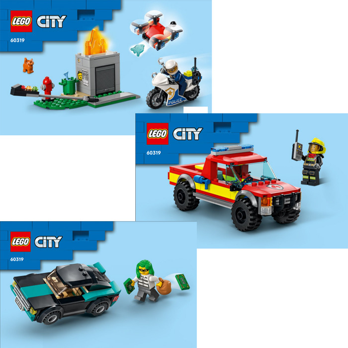 LEGO Fire Rescue & Police Chase Set 60319 Instructions | Brick Owl ...