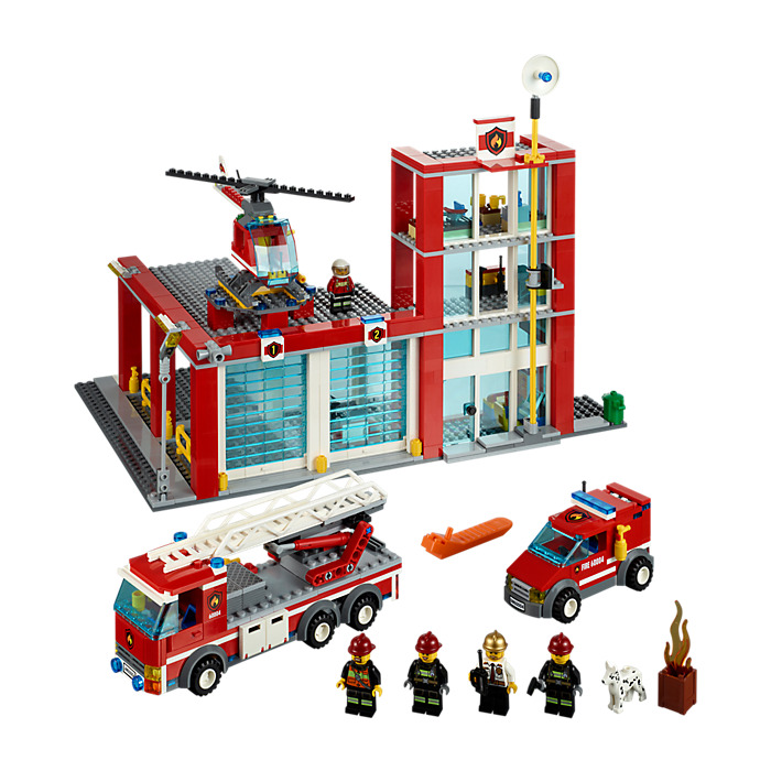 Ydmyge lunken egetræ LEGO Fire Station Set 60004 | Brick Owl - LEGO Marketplace