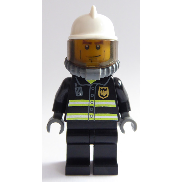 helmet & yellow extinguisher  NEW  Loose 60000 LEGO City Firefighter minifigure 
