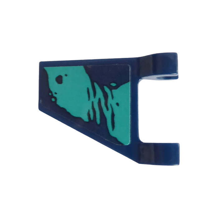 LEGO Flag 2 x 2 Angled with Dark Azure Pattern Left Side Sticker ...