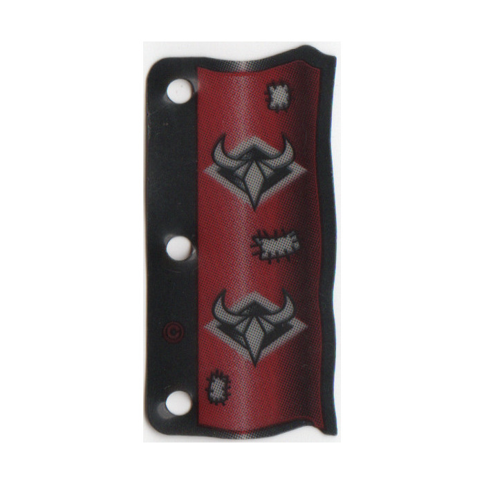 LEGO Flag 3 x 6 with Ninja Symbols on Red (71864) | Brick Owl