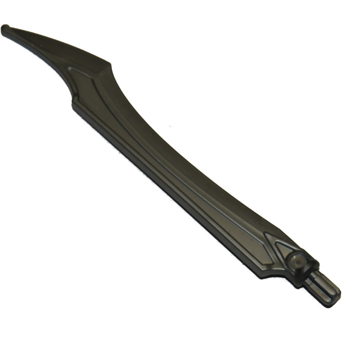 LEGO Flat Silver Blade with Curved Tip and Axle (11305