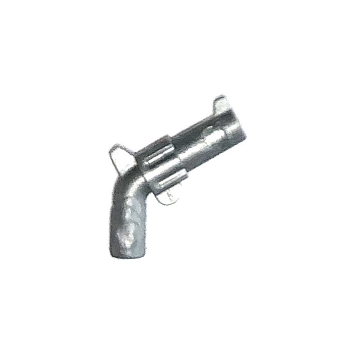 LEGO x 10 Flat Silver Minifig Weapon Gun Pistol Revolver Small Barrel Ranger 